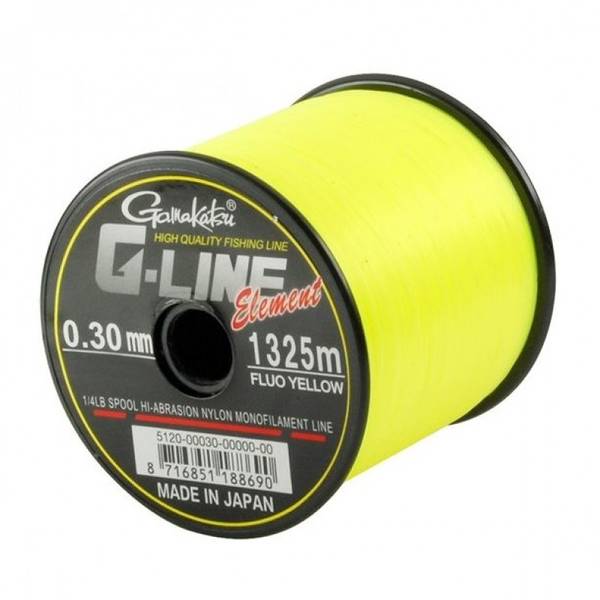Fir Gamakatsu G-Line Element Yellow 0.30mm 6.50Kg 1325m