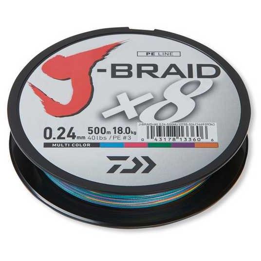 Fir Daiwa J-Braid X8 Multicolor 0.16mm 9kg 150m
