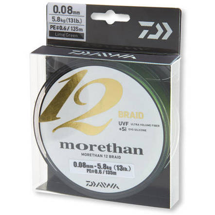 Fir Daiwa Morethan 12 Braid 0.14mm 12,2kg 135m