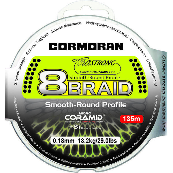 Fir Cormoran Corastrong 8 Braid Verde 0.14mm 9.4Kg 135M