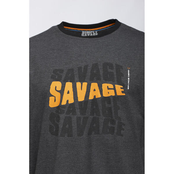 Bluza Savage Gear Simply Logo-Tee Maneca Lunga Marime L