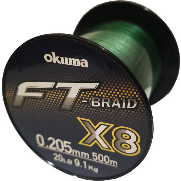 Fir Okuma Braid X8 Green 0.23mm 11.4Kg 500M