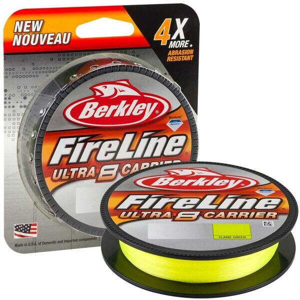 Fir Berkley Textil Fireline Ultra X8 Fluo Verde 0.12mm 7.2Kg 150m