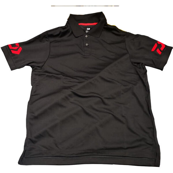 Tricou Daiwa Polo Black/Red Marime 3XL