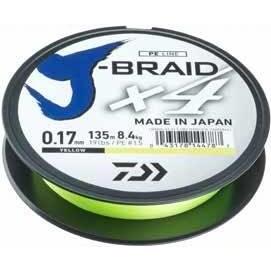 Fir Daiwa J-Braid X4 Yellow 0.21mm 12.4kg 135m