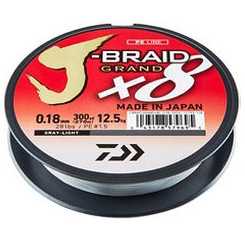 Fir Daiwa J-Braid Grand X8 Light Grey 0.06mm 5kg 135m