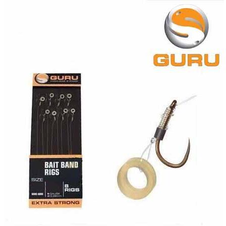 Montura Guru Bait Bands Carlig Nr.14 019mm/10cm 8Buc/Pl