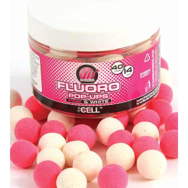 Mainline Fluoro Pop-Ups Pink & White  Essential Cell 8mm
