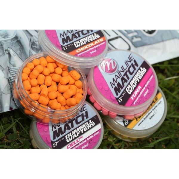 Mainline Match Dumbell Wafters Orange Chocolate 10mm