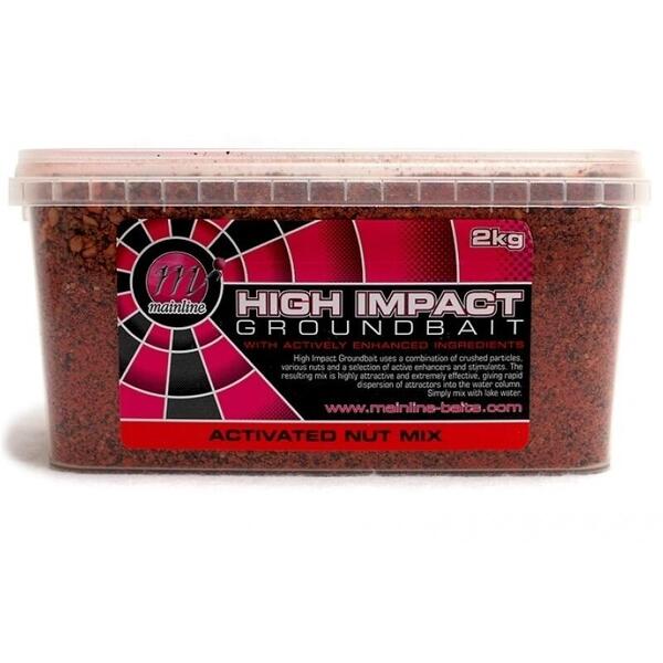 Mainline High Impact Groundbait Activated Nut Mix 2kg
