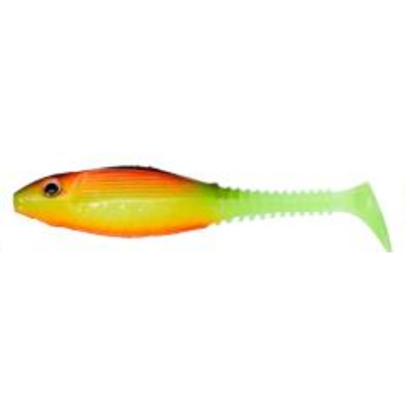 Shad Gunki Grubby Shad 6cm UV Black Chicken 10buc