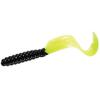 Grub Mister Twister Teenie 5cm Black Chartreuse Pearl Tail 10buc