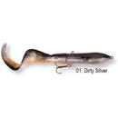 Swimbait Savage Gear Hard Eel 17cm 40G SS Dirty Silver 1+2Buc