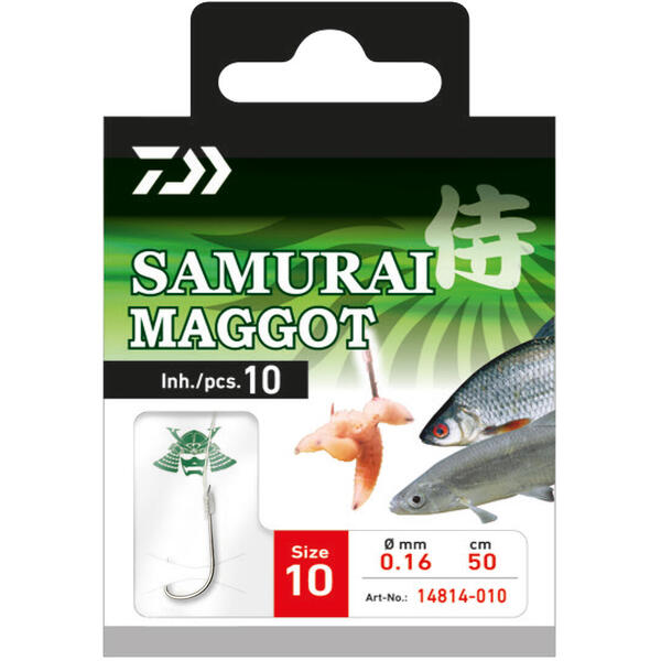 Carlig Legat Daiwa Samurai Maggot Nr.16/10Buc