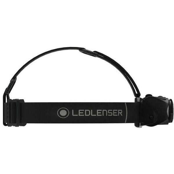 Lanterna Ledlenser De Cap MH8 Black 600Lm + Acumulator + USB