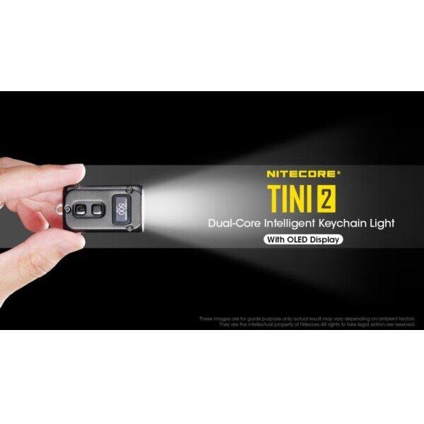 Lanterna Breloc Nitecore TINI2 USB-C 500 Lumeni 89 Metri