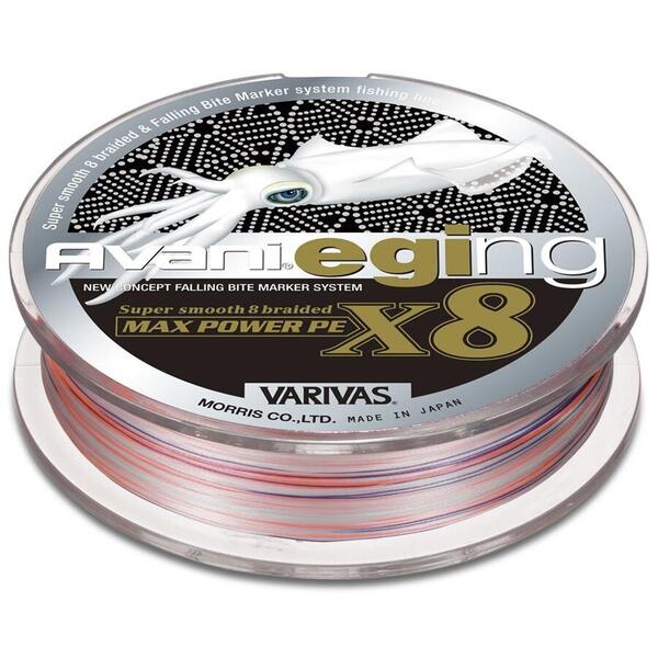 Fir Varivas Avani Eging Max Power PE 8X 150m 16.7lb 0.153mm White Orange Marking