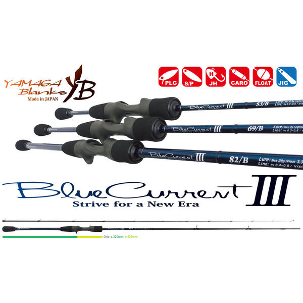 Lanseta Yamaga Blanks BlueCurrent III 82/B 2.49m 2-20g