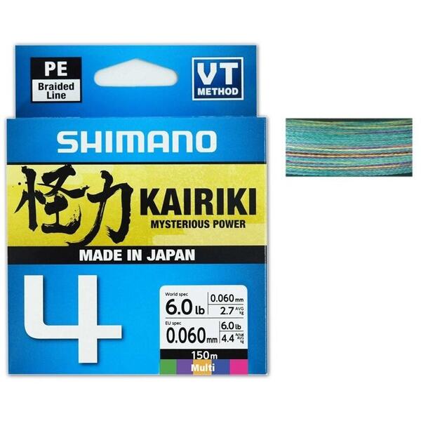 Fir Shimano Kairiki 4 150m 0.06mm 4.4Kg Multi Color