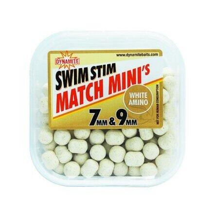 Dynamite  Baits Swim Stim Match Minis 7Mm & 9Mm - White Amino Cutie