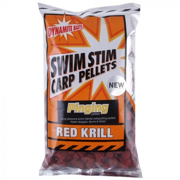 Dynamite  Baits Swim Stim Red Krill 13Mm Pinging Pellets 900G