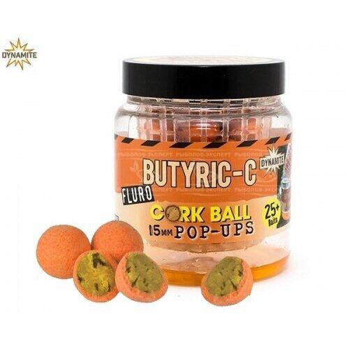 Dynamite  Baits Butyric C Fluro Corkball Pop-Ups - 15Mm Cutie