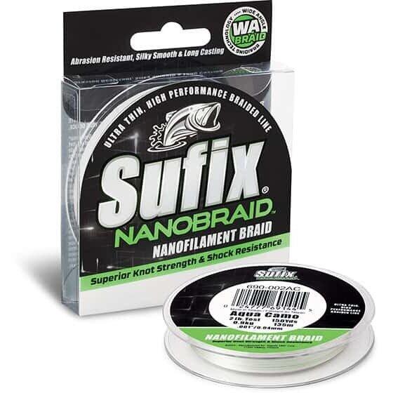 Fir Sufix Nano Braid 135M 0.10mm 5.0Kg 11Lb Aqua Camo