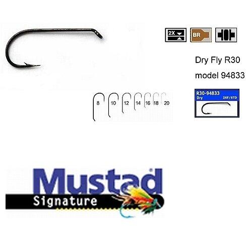 Carlig Mustad Dry Signature Fly Hook - 2x Fine Wire nr.16 25buc