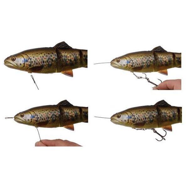 Swimbait Savage Gear 4D Line Thru Trout 15cm 40G MS Rainbow