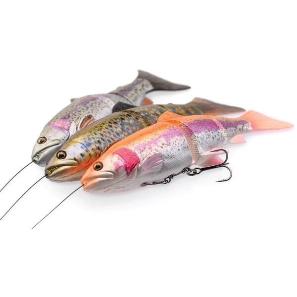 Swimbait Savage Gear 4D Line Thru Trout 15cm 40G MS Rainbow