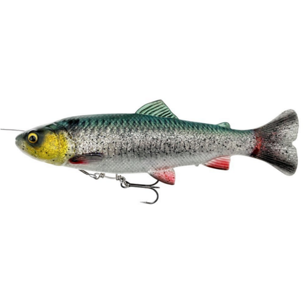 Swimbait Savage Gear 4D Line Thru Pulse Tail Trout 16cm 51G Green Silver
