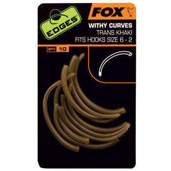 Fox Edges Withy Curve Adaptor Trans Khaki Hook 6 - 2