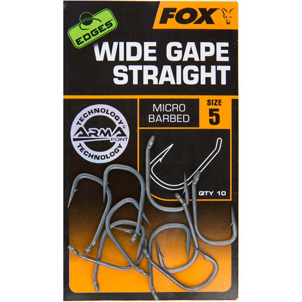Carlig Fox Edges Wide Gape Straight Nr.4