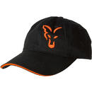 Fox Baseball Cap Black Orange