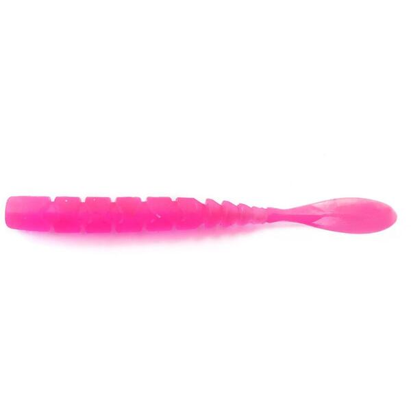 Mustad Aji Worm Fla-Fla 5cm UV Clear Pink