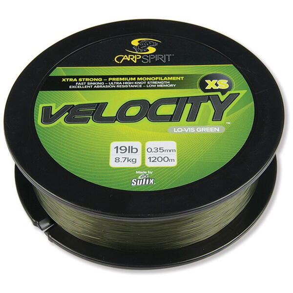 Fir Carp Spirit Velocity XS 0.35mm 8.5kg 1200m Lo-Vis Green