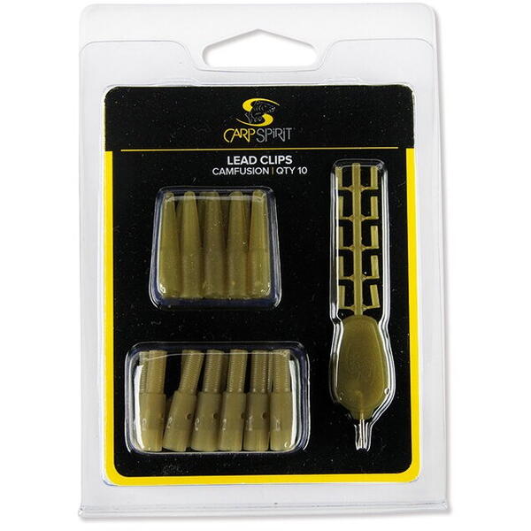 Carp Spirit Lead Clips Pack Weed Green 10