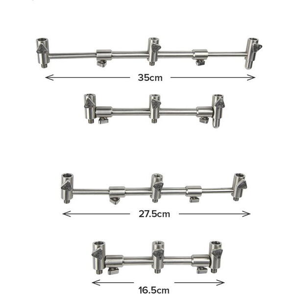 Carp Spirit INOX Buzz Bar Adjustable Front 20.2 - 35cm 3 posturi