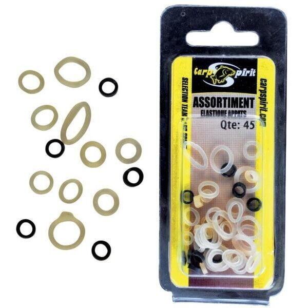 Carp Spirit Inele Elastice Diverse Diametre (45 Buc)