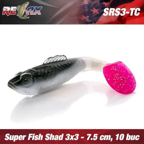 Relax Lures Super Fish Shad 7.5cm 3X3 Relax 10buc Culoare TC017