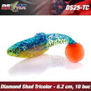 Diamond Shad  6.2cm TriColor 10buc Culoare TC305