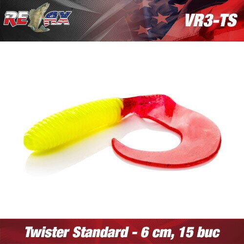 Relax Lures Twister 6cm Standard 15buc Culoare TS374