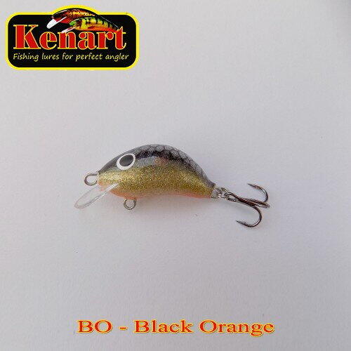 Vobler Kenart Hunter Floating 3cm 2.5g Black Orange