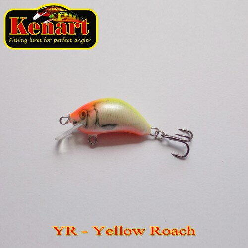 Vobler Kenart Hunter Floating 3cm 2.5g Yellow Roach