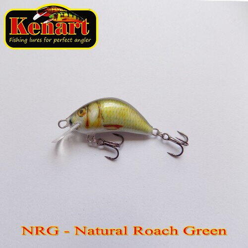 Vobler Kenart Hunter Floating 4cm 4g Natural Roach Green