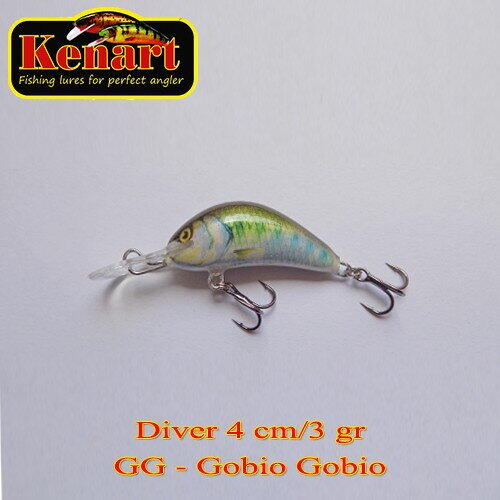 Vobler Kenart Diver Floating 4cm 3g Gobio Gobio