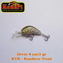 Diver Floating 4cm 3g RainBOw Trout (New 2016)