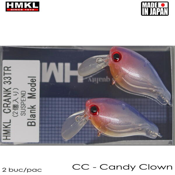 Vobler Hmkl Crank33 TR 3.3cm 2.5g Candy Clown 1Buc