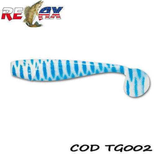 Relax Lures King Shad 10cm Tiger 10buc. Culoare TG002