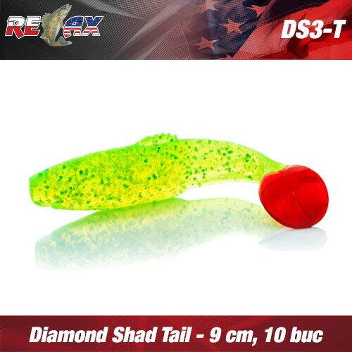 Relax Lures Diamond Shad 9cm Tail 10buc/plic Culoare T002